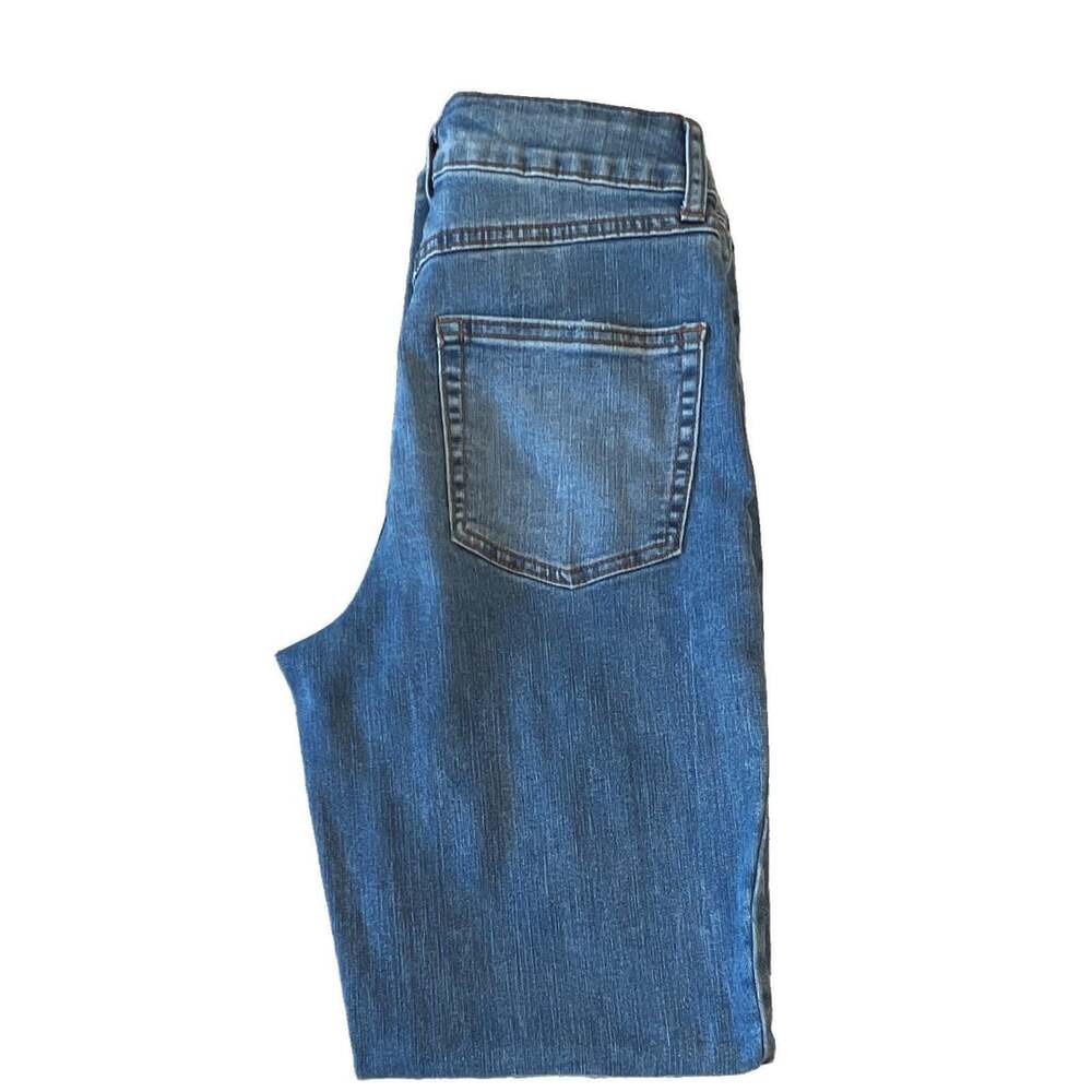Sincerely Jules Juniors Size 3 Blue Medium Wash Straight Leg Stretch Denim Jeans